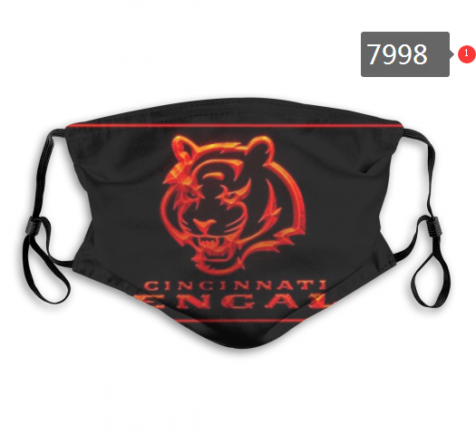 NFL 2020 Cincinnati Bengals #4 Dust mask with filter->nfl dust mask->Sports Accessory